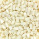 Miyuki half tila 5x2.4mm beads - Ivory pearl ceylon ab HTL-486